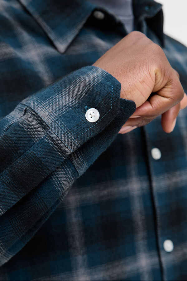 Jack & Jones Camisa cuadros azul