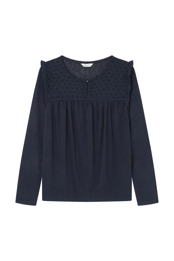 Springfield Camiseta combinada plumeti azul