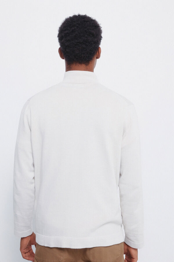 Springfield Camisola Milano com fecho-&eacute;clair cru