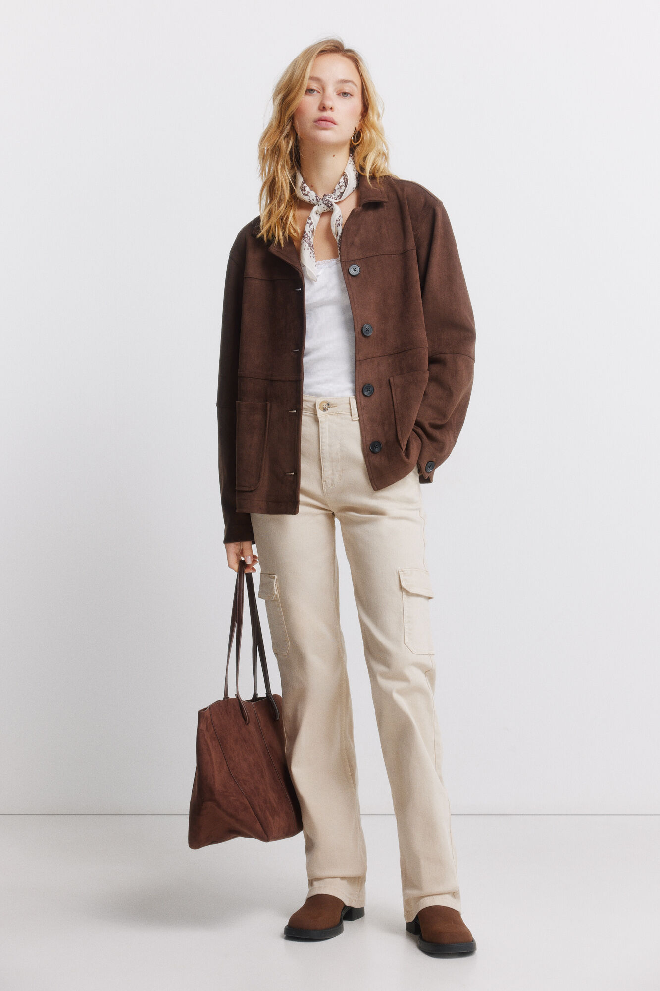 Springfield Pantalones cargo algod&oacute;n