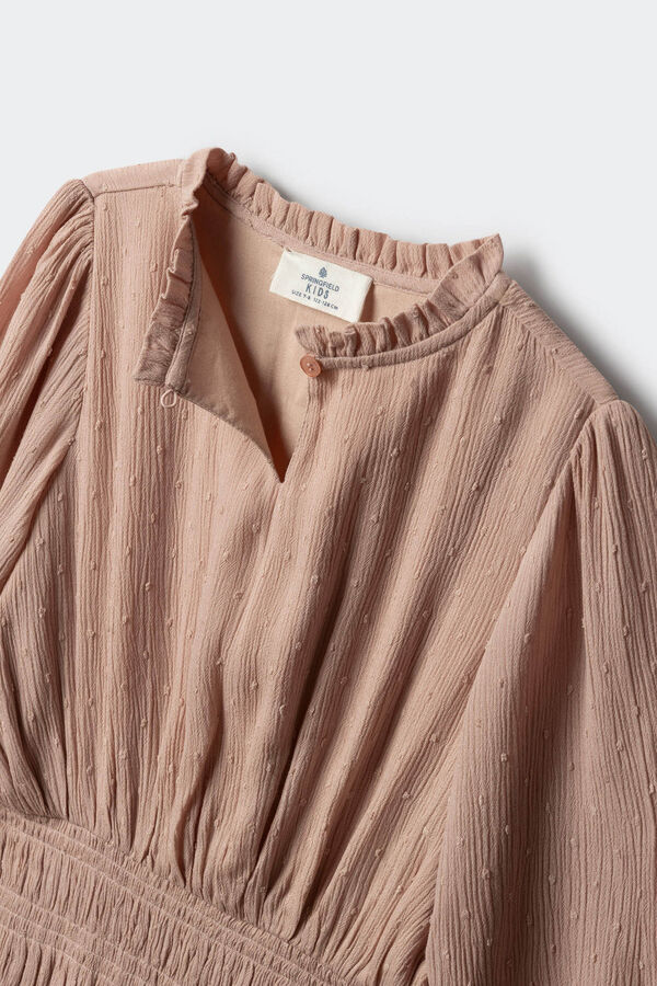 Springfield Kids Vestido de menina Plumetti rosa