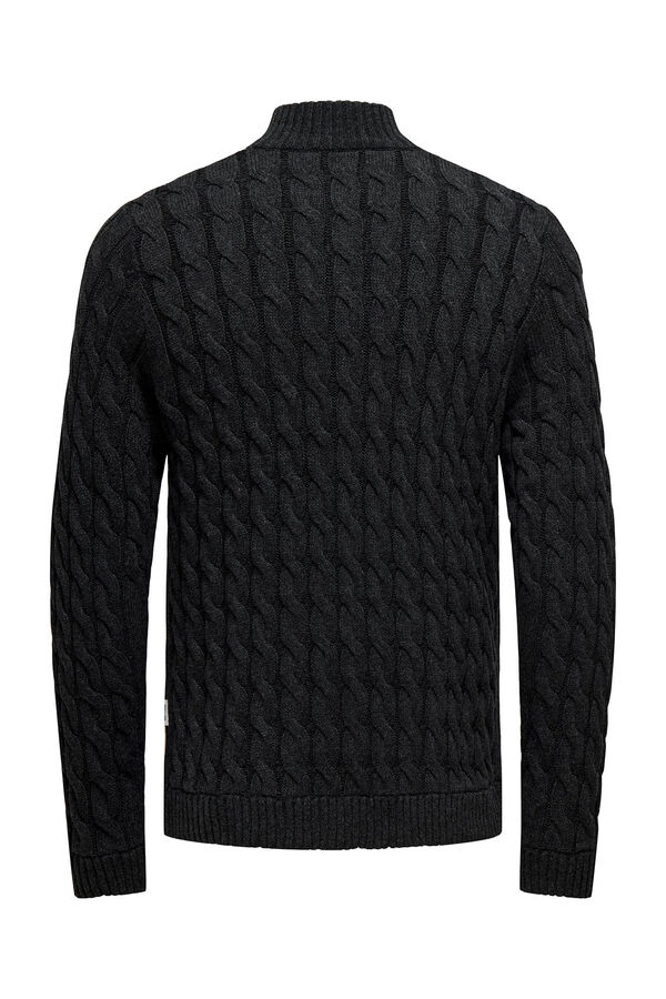 Only & Sons Jersey de punto de hombre con forma trenzada regular fit gris