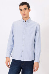 Tiffosi Camisa Regular Fit Oxford Rayas azul