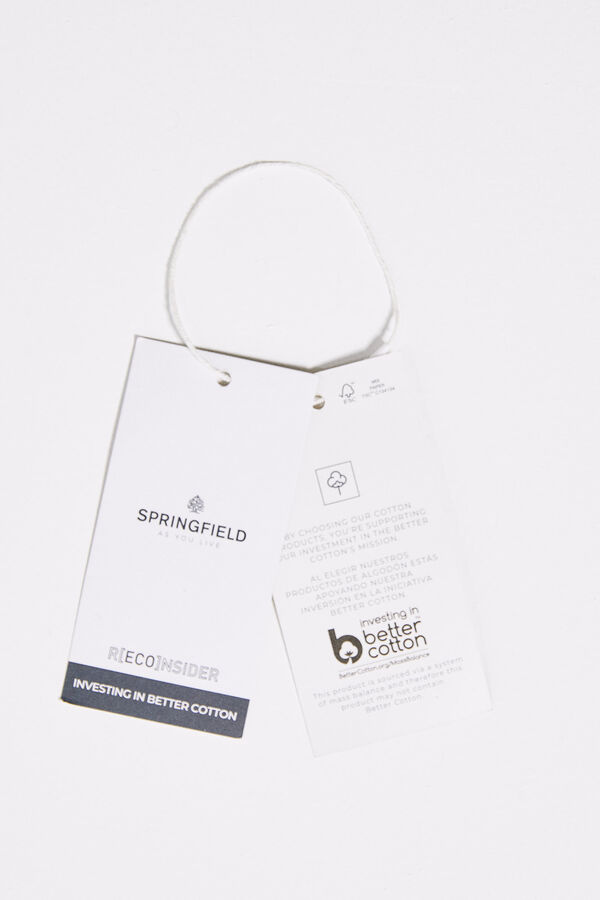 Springfield Polo piqu&eacute; b&aacute;sico blanco