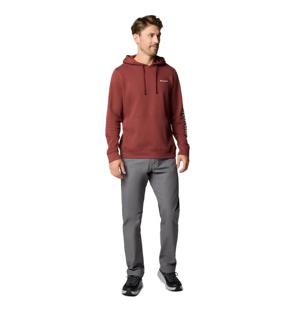 Columbia Sudadera estampada con capucha Columbia Trek&trade; para hombre rojo