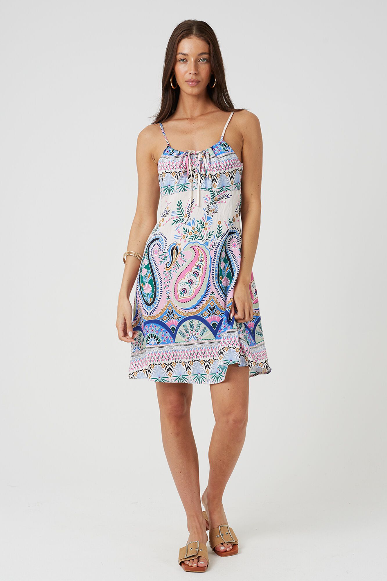 Brave Soul Vestido curto estampado