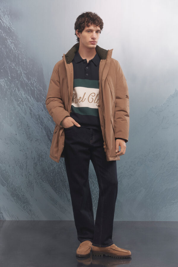 Springfield Chaqueta acolchada térmica beige