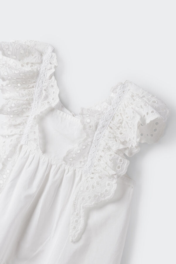 Springfield Kids Vestido bordado su&iacute;&ccedil;o menina estampado