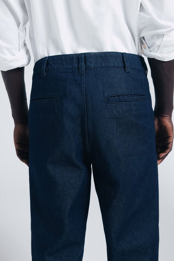 Springfield Vaquero chino lavado desencolado azul