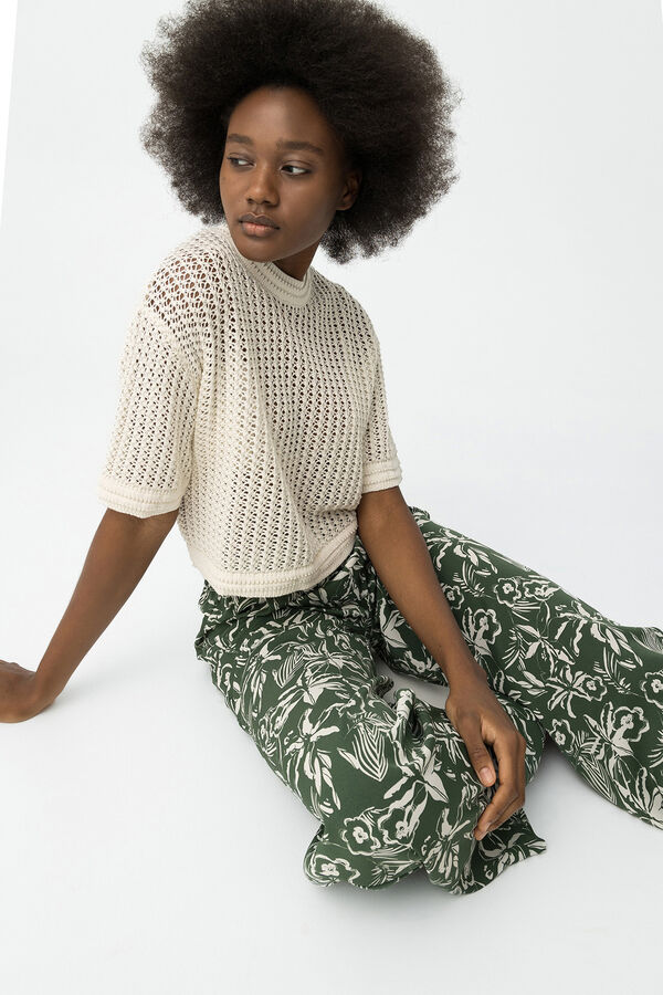 Tiffosi Leggings estampadas de comprimento total verde