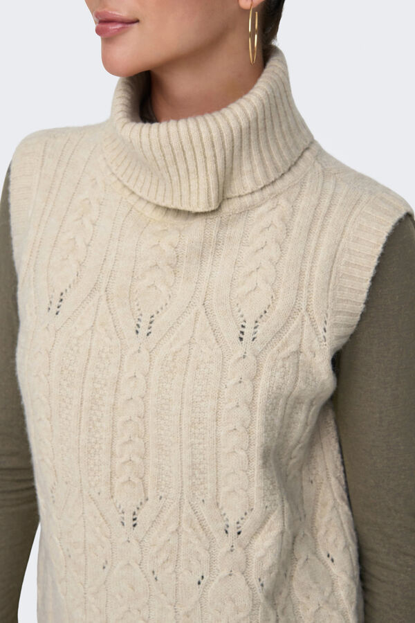 JDY Chaleco de punto gris