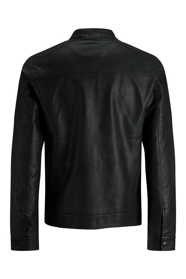 Springfield Chaqueta motera polipiel negro