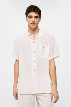 Springfield Camisa ligera estampado fondo blanco