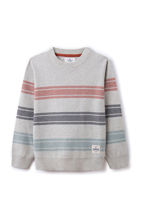 Springfield Kids Camisola riscas menino cinzento