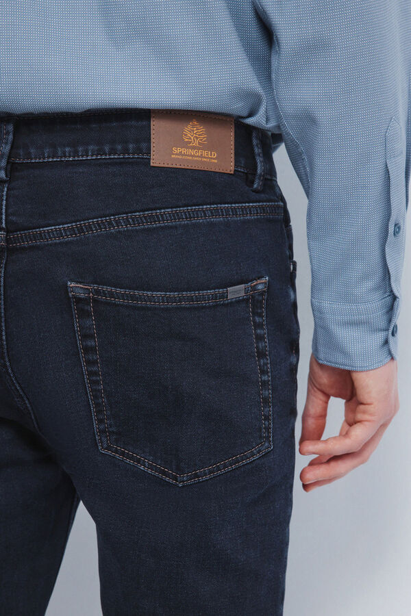 Springfield Jeans azul muy oscuro skinny fit azul