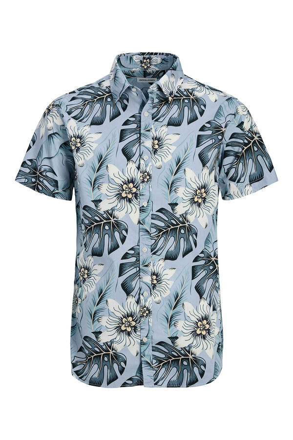 Jack & Jones Camisa de manga curta com ajuste confort&aacute;vel azul