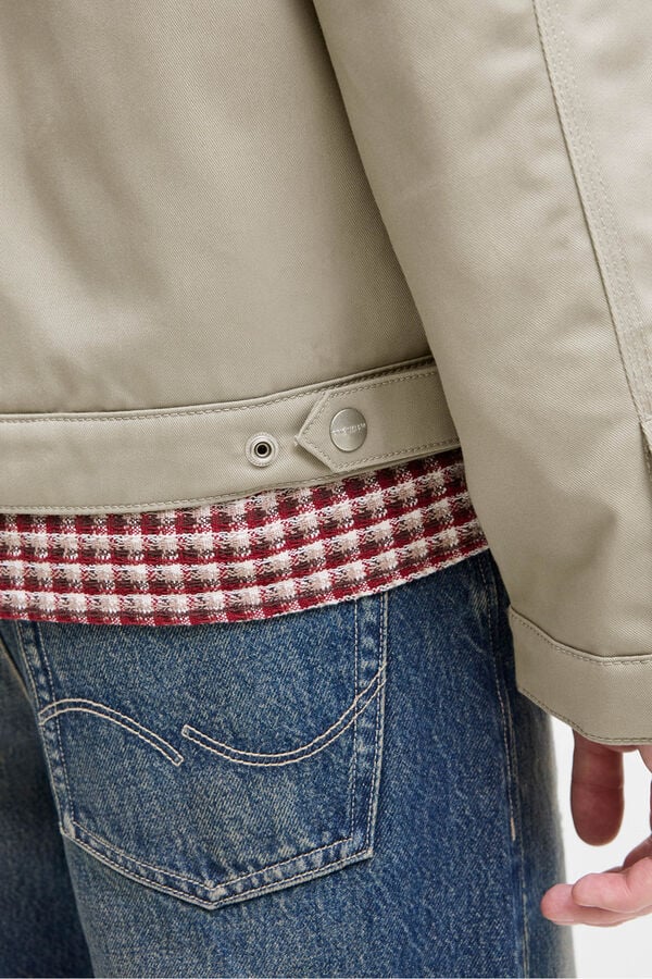 Jack & Jones PLUS Cazadora estilo cl&aacute;sico gris