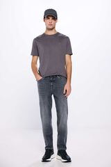 Springfield Jeans slim fit cinza escuro cinzento