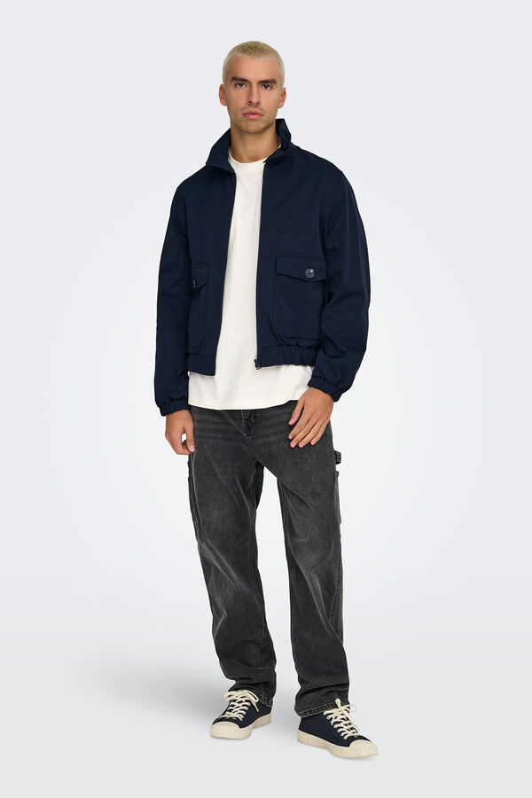 Only & Sons Chaqueta de hombre ligera regular fit. azul