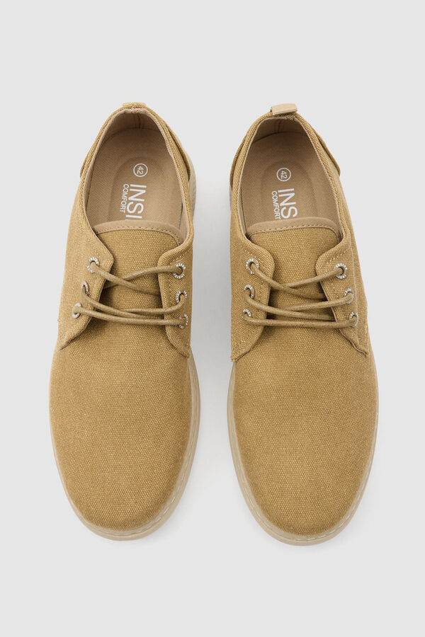 Inside Sapatilhas de desporto lona lavada combinada cru