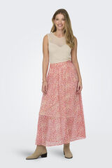 JDY Saia comprida estampada cinzento