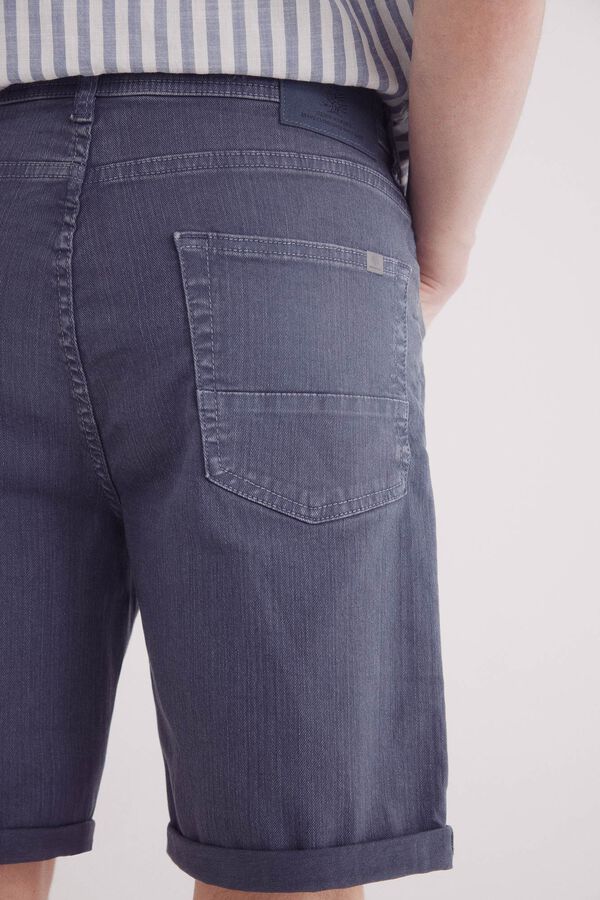 Springfield Bermuda color lavada slim fit azul