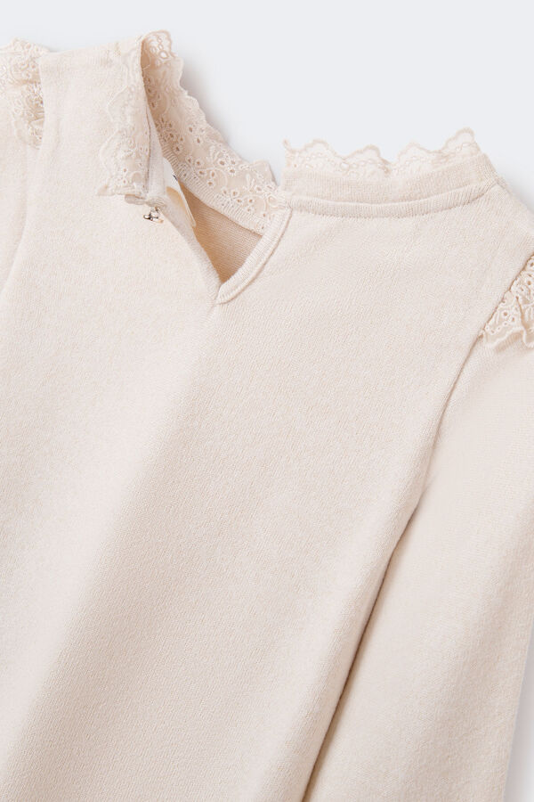 Springfield Kids T-shirt com bordado su&iacute;&ccedil;o para menina estampado