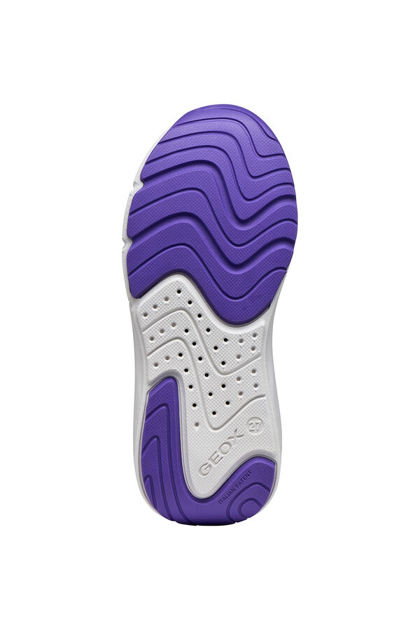 Geox T&ecirc;nis com efeito de pele rosa