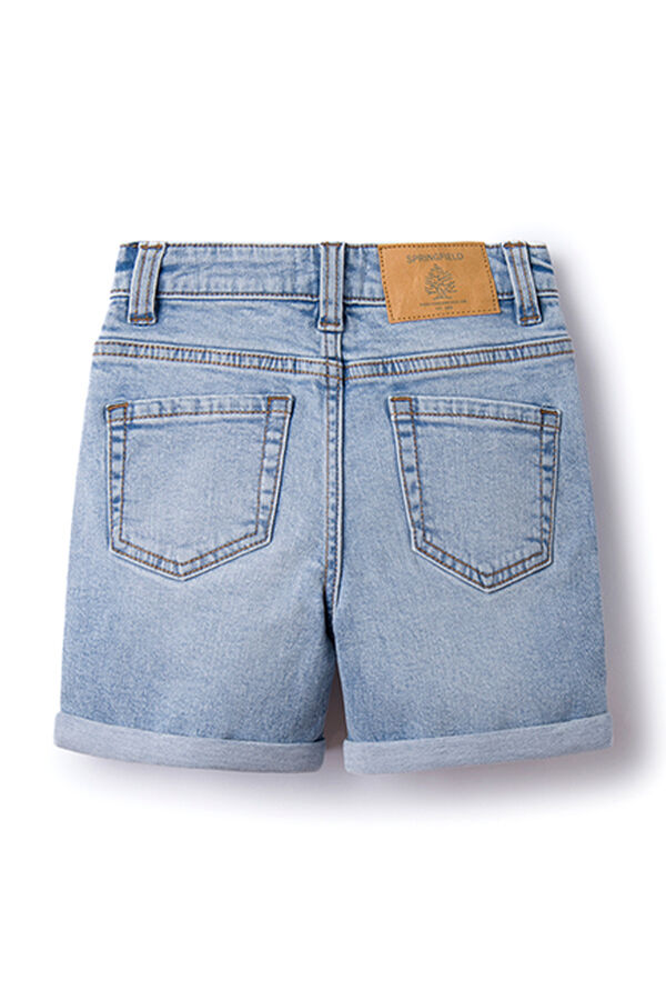Springfield Kids Bermudas denim claro rapaz azul