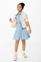 Springfield Kids Vestido denim menina azul
