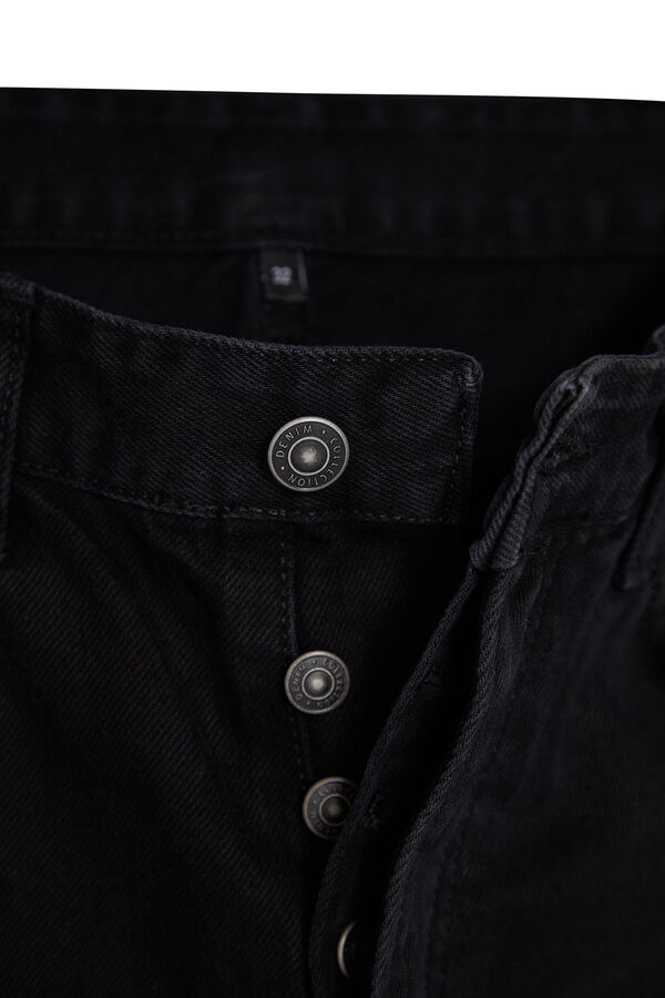 Trendyol Jeans regular de hombre negro