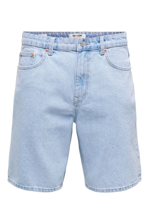 Only & Sons Bermuda de ganga azul