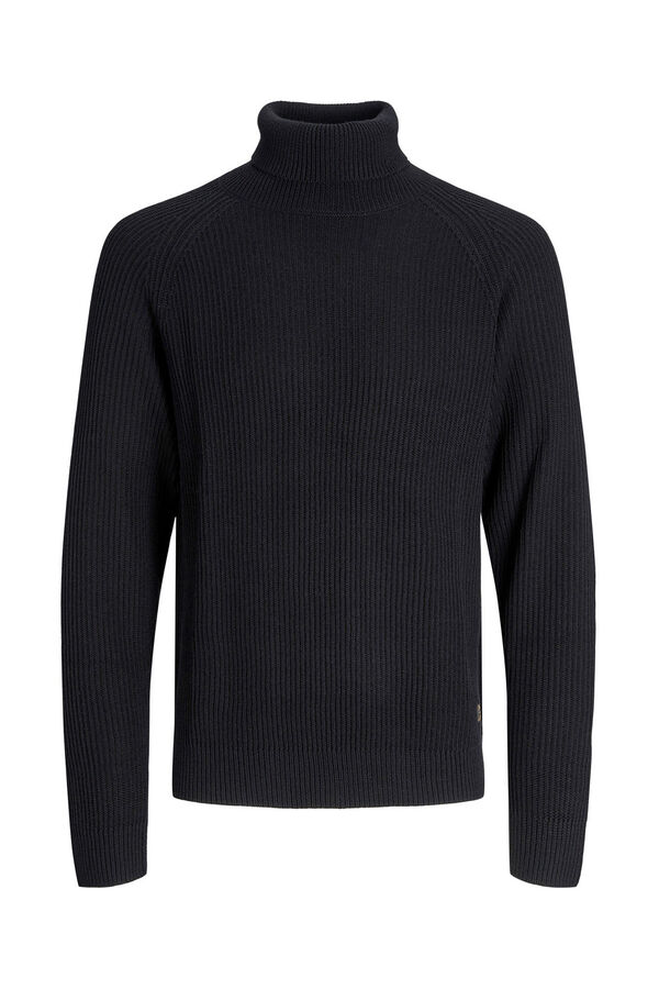 Jack & Jones PLUS Jersey cuello alto negro