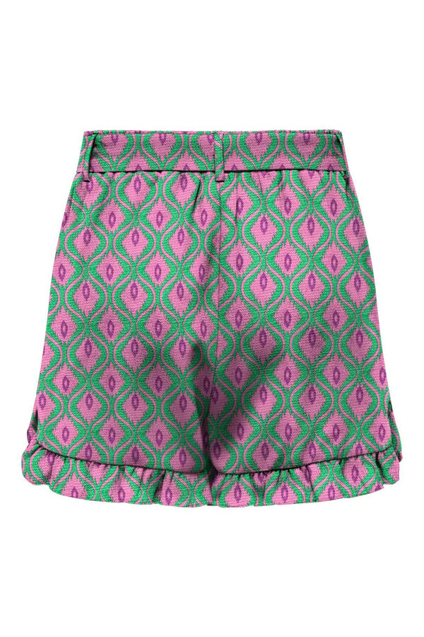 Only Shorts volantes verde