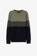 Tiffosi Camisola de malhas às riscas verde