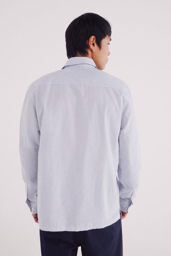 Springfield Camisa polera rayas azul