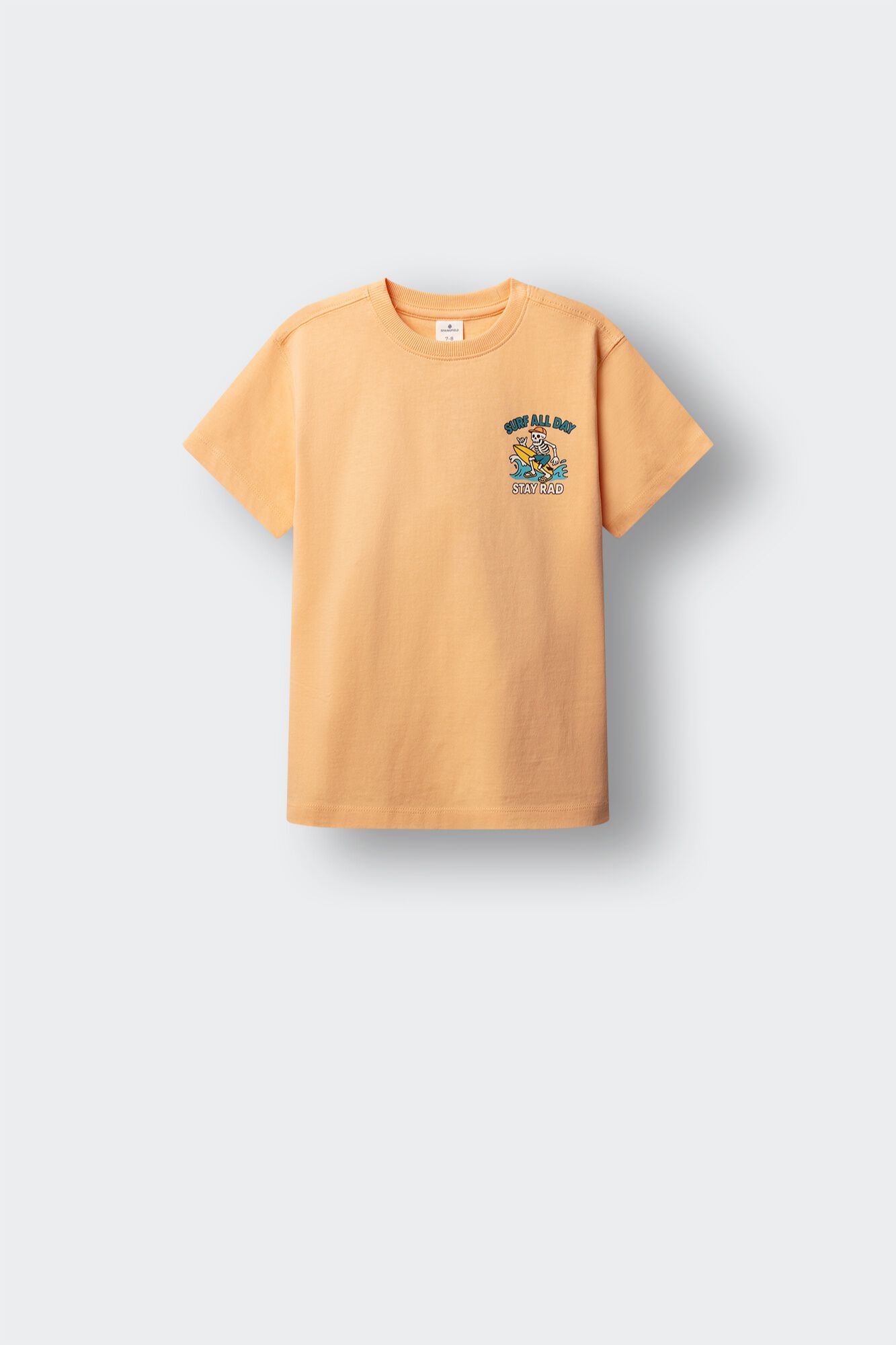 Springfield Kids T-shirt de manga curta com caveira surfista para menino
