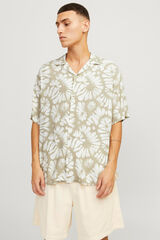 Jack & Jones Camisa relaxed fit beige