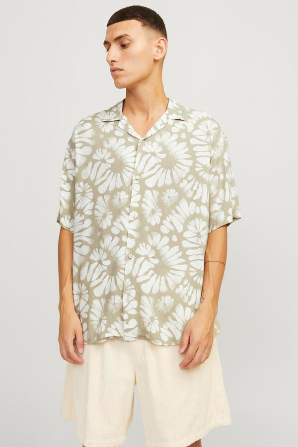 Jack & Jones Camisa relaxed fit beige