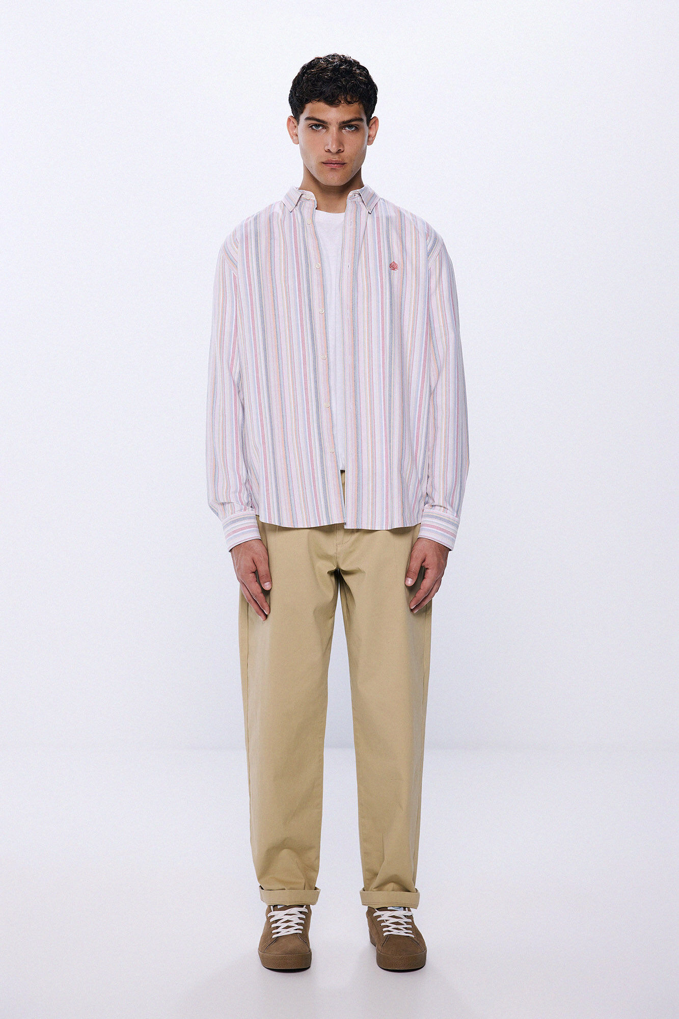 Springfield Camisa oxford riscas