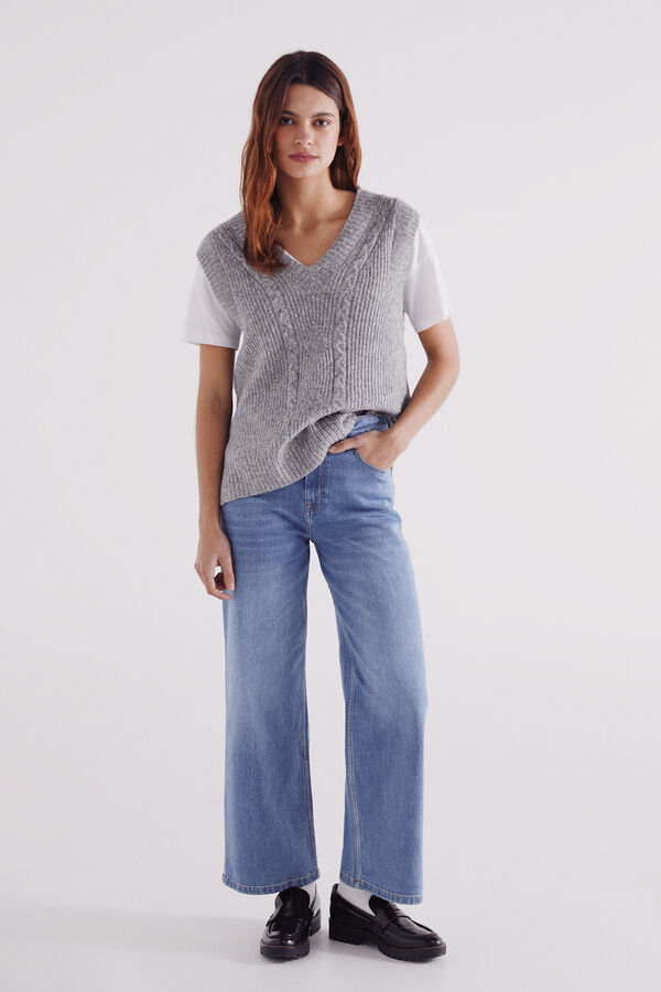 Springfield Jeans culotte  azul
