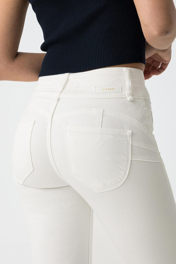 Tiffosi Jeans Skinny cintura alta blanco