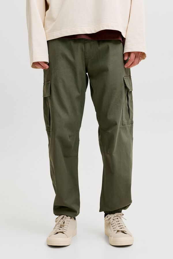 Jack & Jones Cal&ccedil;a cargo relaxed verde