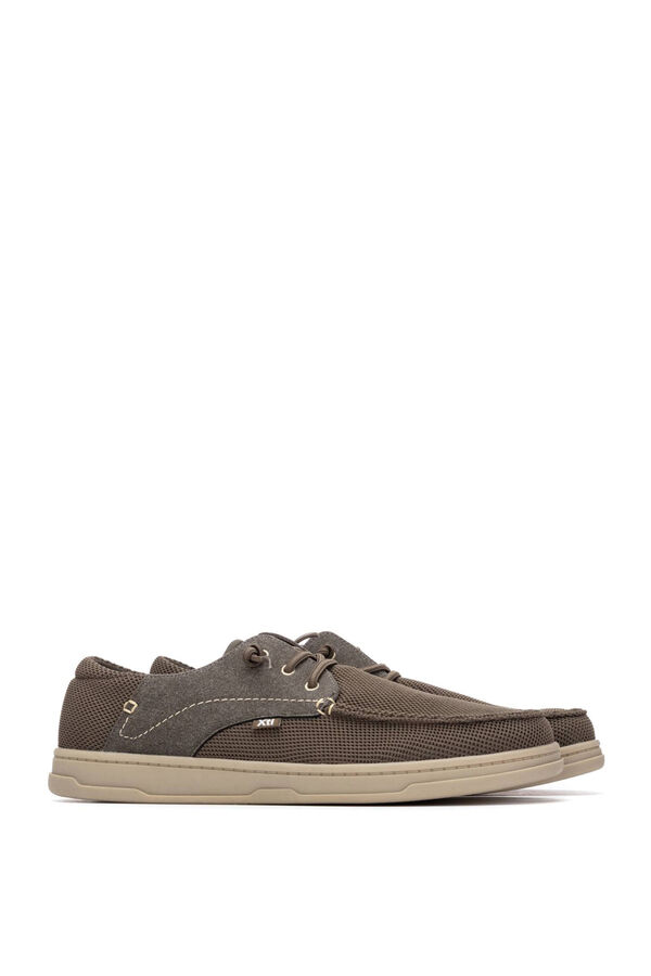 XTI Sapatos n&aacute;uticos Caqui escuro