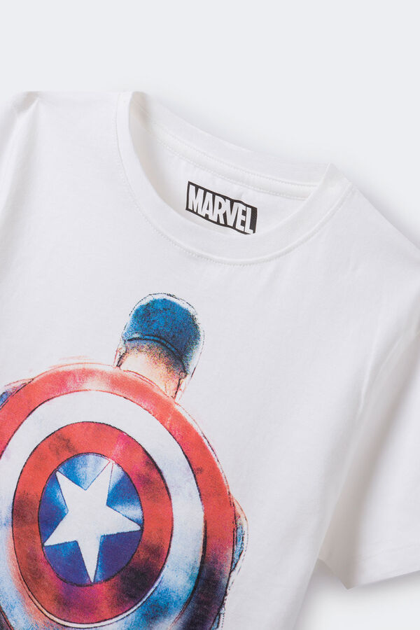 Springfield Kids T-shirt Marvel Capit&atilde;o Am&eacute;rica menino bege