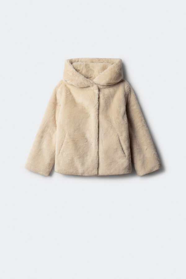 Springfield Kids Abrigo de pelo ni&ntilde;a beige