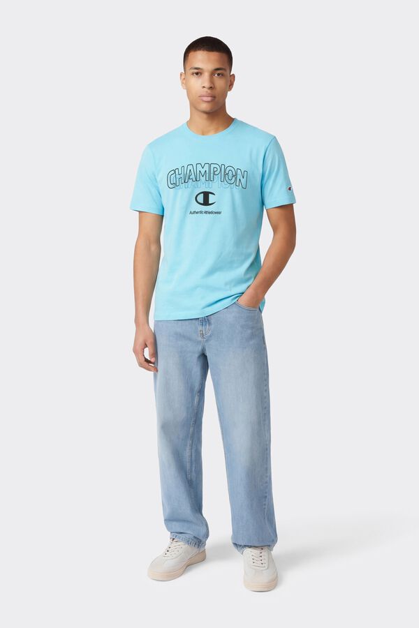 Champion T-shirt de manga curta azul