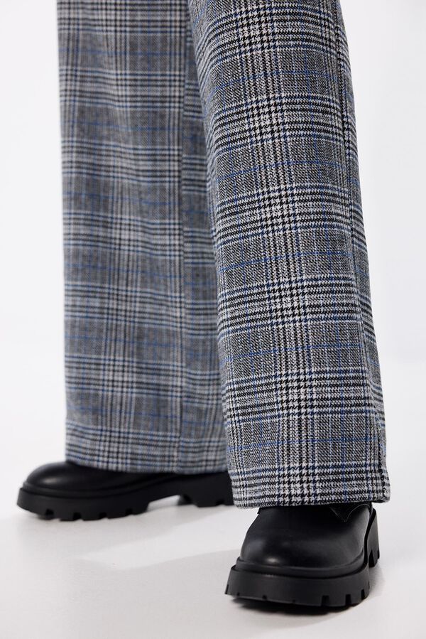 Springfield Pantal&oacute;n cuadros gris