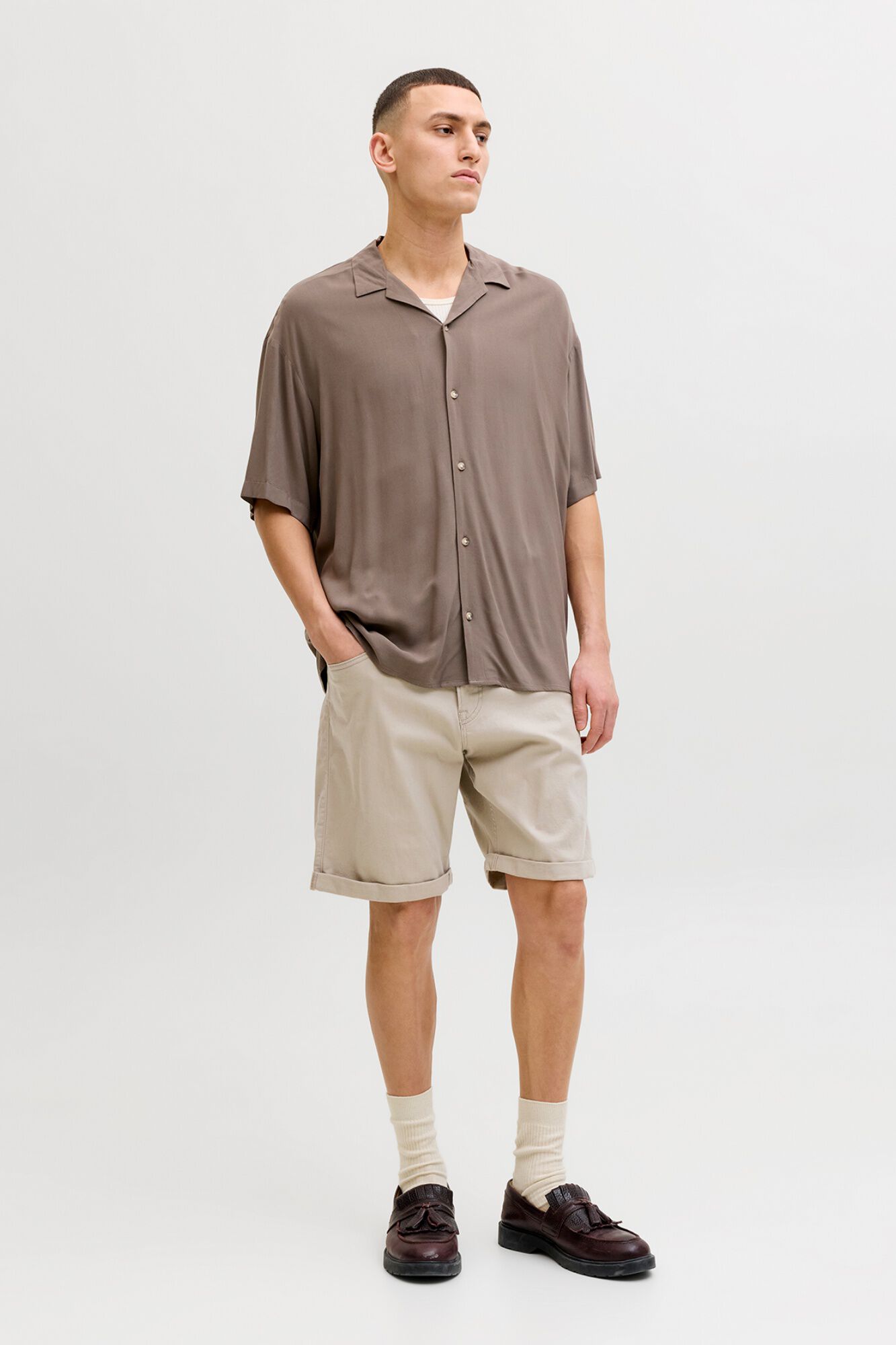 Jack & Jones Bermuda regular fit em sarja