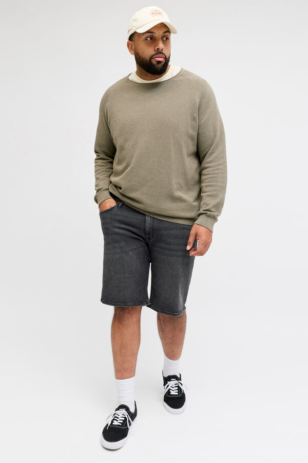 Jack & Jones PLUS Bermuda denim regular negro